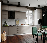 Шкаф нижний 3Р кухня Марбл без столешницы (Белый/Кофе софт)