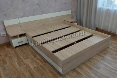 Спальня Уют (Дуб сонома/Белый)